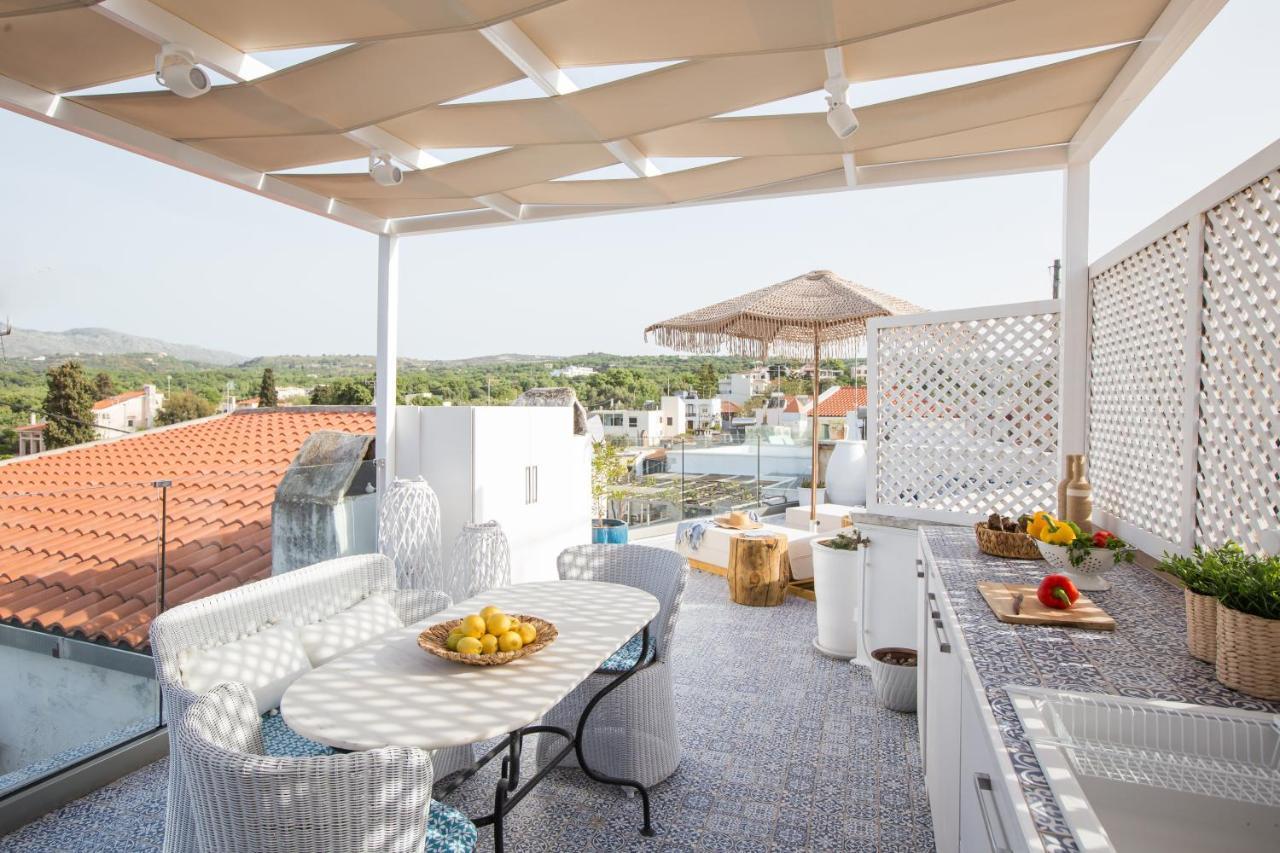 Atsipopoulo Stema Luxury Escape, Rooftop Jacuzzi & Panoramic Views מראה חיצוני תמונה